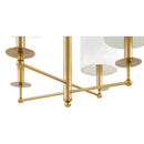 Hospitality furniture - White Linen Shades Chandelier - www.oroatrade.com