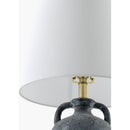 Hospitality furniture - Black Ceramic Linen Table Lamp - www.oroatrade.com