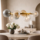 Contract furniture -  Clear Glass Orbs 8-Light Chandelier - www.oroatrade.com