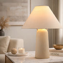 Contract furniture - Hand-Painted Gray Concrete Table Lamp - www.oroatrade.com