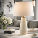 Hospitality furniture - White Cotton Accent Table Lamp - www.oroatrade.com