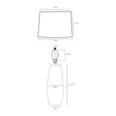 Hospitality furniture - White Cotton Accent Table Lamp - www.oroatrade.com