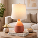 Hospitality furniture - Painted Terracotta Ceramic Table Lamp - www.oroatrade.com