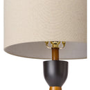 Hospitality furniture - Beige Drum Linen Table Lamp - www.oroatrade.com