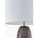 Hospitality furniture - Floral Carved Ceramic Table Lamp - www.oroatrade.com