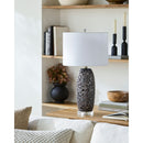 Hospitality furniture - Floral Carved Ceramic Table Lamp - www.oroatrade.com