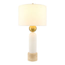 Hospitality furniture - White Stone Modern Table Lamp - www.oroatrade.com