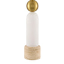 Hospitality furniture - White Stone Modern Table Lamp - www.oroatrade.com