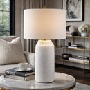 Modern European furniture - Minimalist Ceramic Accent Table Lamp - www.oroatrade.com