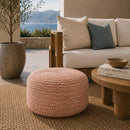 Modern furniture - Round Woven Outdoor Pouf - www.oroatrade.com