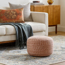 Modern furniture - Round Woven Outdoor Pouf - www.oroatrade.com