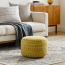 Modern furniture - Round Woven Outdoor Pouf - www.oroatrade.com