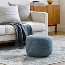 Modern furniture - Round Woven Outdoor Pouf - www.oroatrade.com