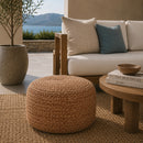 Modern furniture - Round Woven Outdoor Pouf - www.oroatrade.com