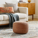 Modern furniture - Round Woven Outdoor Pouf - www.oroatrade.com