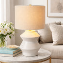 Modern European furniture - Geometrical Glazed Ceramic Table Lamp - www.oroatrade.com
