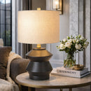 Modern European furniture - Geometrical Glazed Ceramic Table Lamp - www.oroatrade.com