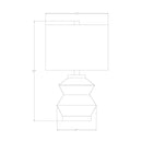 Modern European furniture - Geometrical Glazed Ceramic Table Lamp - www.oroatrade.com