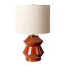 Modern European furniture - Geometrical Glazed Ceramic Table Lamp - www.oroatrade.com