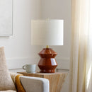 Modern European furniture - Geometrical Glazed Ceramic Table Lamp - www.oroatrade.com