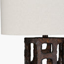 Contract furniture -  Rustic Bronze Finish Table Lamp - www.oroatrade.com