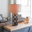Contract furniture -  Rustic Bronze Finish Table Lamp - www.oroatrade.com