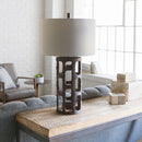 Contract furniture -  Rustic Bronze Finish Table Lamp - www.oroatrade.com
