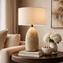 Hospitality furniture - Beige Concrete Accent Table Lamp - www.oroatrade.com
