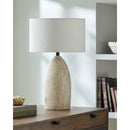 Hospitality furniture - Beige Concrete Accent Table Lamp - www.oroatrade.com