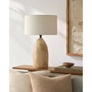Hospitality furniture - Beige Concrete Accent Table Lamp - www.oroatrade.com