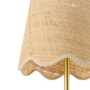 Modern European furniture - Scalloped Rattan Wall Lamp - www.oroatrade.com