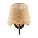 Modern European furniture - Scalloped Rattan Wall Lamp - www.oroatrade.com