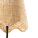 Modern European furniture - Scalloped Rattan Wall Lamp - www.oroatrade.com