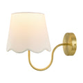 Modern European furniture - Scalloped Linen Wall Lamp - www.oroatrade.com