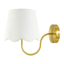 Modern European furniture - Scalloped Linen Wall Lamp - www.oroatrade.com