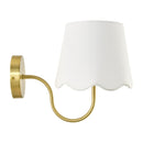 Modern European furniture - Scalloped Linen Wall Lamp - www.oroatrade.com