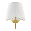 Modern European furniture - Scalloped Linen Wall Lamp - www.oroatrade.com