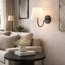 Modern European furniture - Scalloped Linen Wall Lamp - www.oroatrade.com