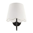 Modern European furniture - Scalloped Linen Wall Lamp - www.oroatrade.com