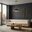 Contract furniture - Black Metal Dome Pendant Lamp - www.oroatrade.com