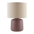 Modern European furniture - Beige Linen Ceramic Table Lamp S - www.oroatrade.com