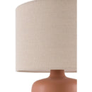Modern European furniture - Beige Linen Ceramic Table Lamp S - www.oroatrade.com