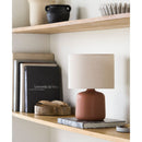 Modern European furniture - Beige Linen Ceramic Table Lamp S - www.oroatrade.com