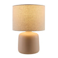 Modern European furniture - Beige Linen Ceramic Table Lamp S - www.oroatrade.com