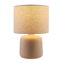 Modern European furniture - Beige Linen Ceramic Table Lamp S - www.oroatrade.com