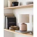 Modern European furniture - Beige Linen Ceramic Table Lamp S - www.oroatrade.com