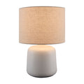 Modern European furniture - Beige Linen Ceramic Table Lamp S - www.oroatrade.com