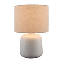 Modern European furniture - Beige Linen Ceramic Table Lamp S - www.oroatrade.com