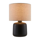 Modern European furniture - Beige Linen Ceramic Table Lamp S - www.oroatrade.com