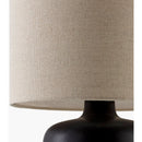 Modern European furniture - Beige Linen Ceramic Table Lamp S - www.oroatrade.com